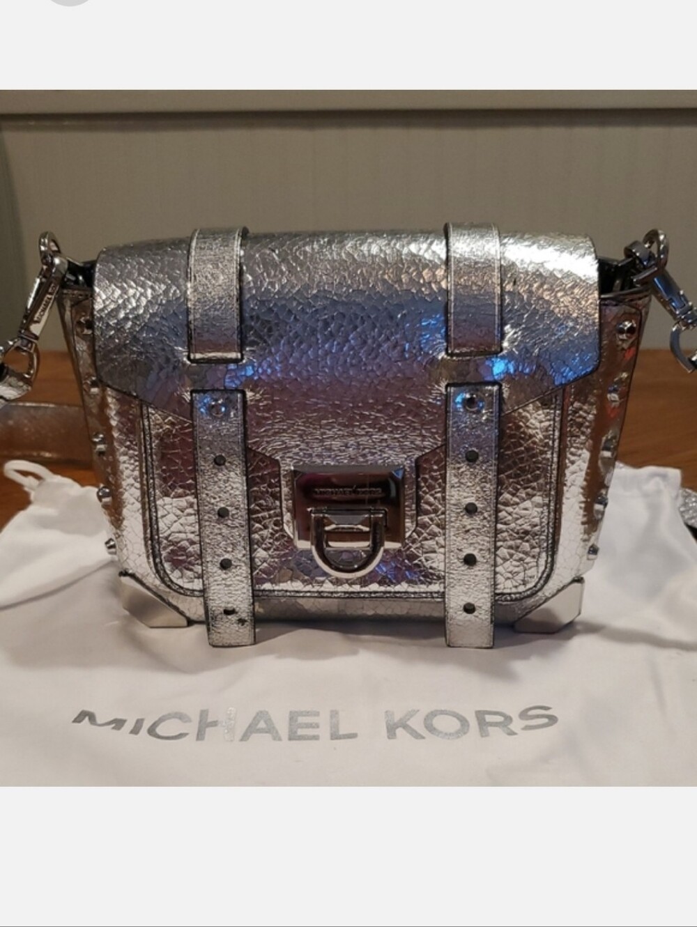 Michael Kors Small Manhattan Bag Crackled Leather